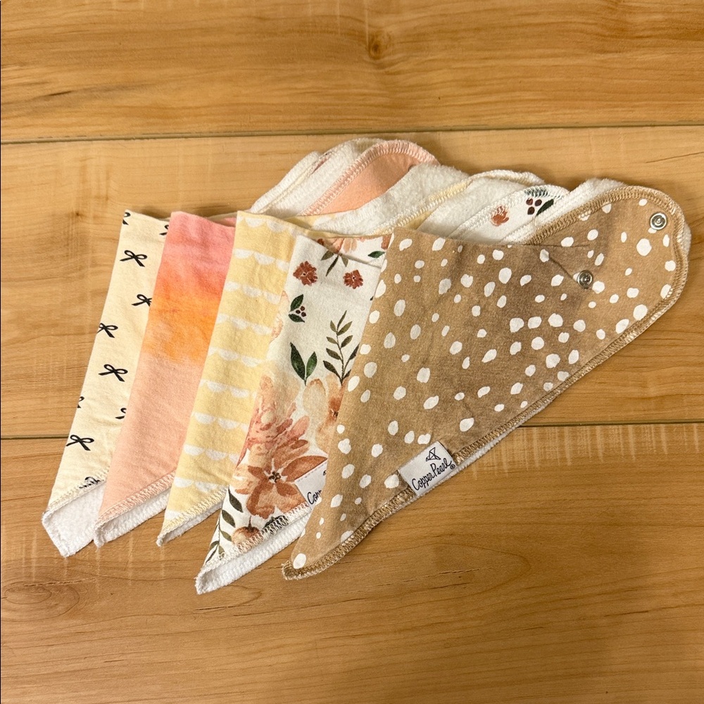 Copper Pearl Baby Bandana Bibs Set